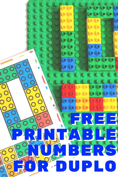 Free Printable DUPLO Counting Mats for Preschoolers - | Math activities