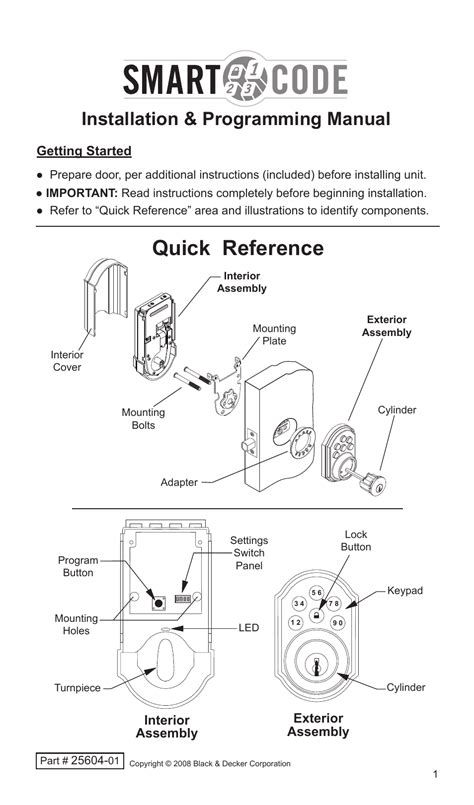 Factory Direct Hardware Kwikset 907 S User Manual 24 Pages Original