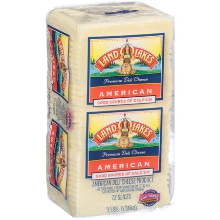 69% fat, 5% carbs, 26% protein. Land O Lakes Premium American White Cheese Slices, 72 ...