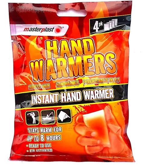 Masterplast Instant Hand Warmers Pack Of 4 Heat For Up To 8 Hours For