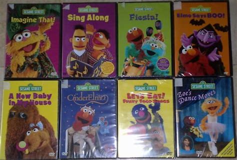 Sesame Street Lot Of 8 Dvd Classic Elmos World New