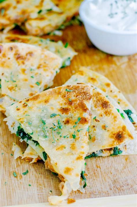Easy Vegetarian Spinach Quesadillas Live Simply