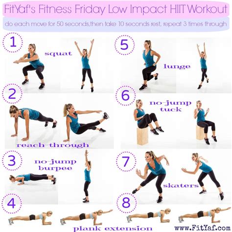 Fityaf S Fitness Friday Low Impact Hiit Workout Fityaf Com