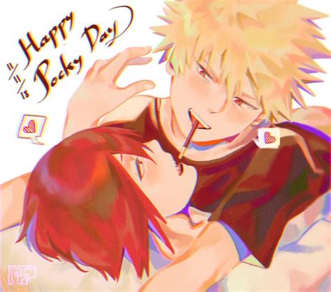 katsuki bakugo x eijiro kirishima my hero academia credits to the artist meowpu… my hero