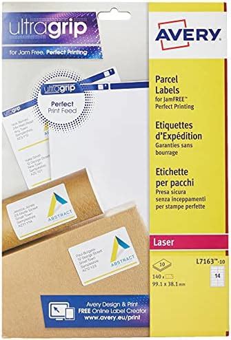 Avery Self Adhesive Clear Address Mailing Labels Laser Printers