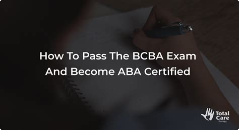 How To Pass The BCBA Exam: Study Tips