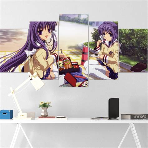 anime girl canvas wall art anime girl poster sexy anime etsy