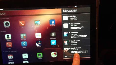 Ubuntu Touch En Samsung Galaxy Tab2 Youtube