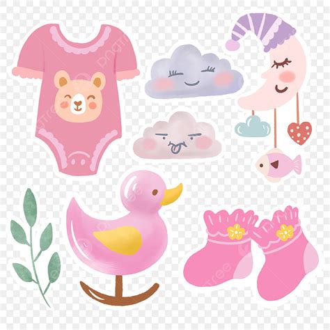 Baby Theme Stickers Png Image Pink Baby Theme Sticker Sticker Baby
