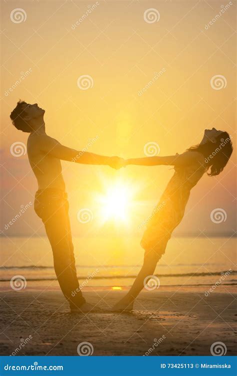 Two People In Love At Sunset Stock Image Image Of Relationship Kiss