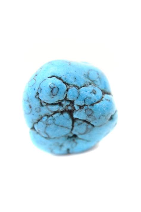 Blue Turquoise Mineral Isolated Stock Image Image Of Beads