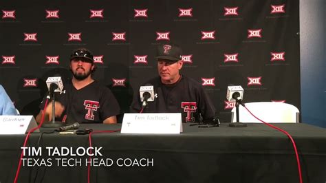 Texas Tech Baseball Coach Tim Tadlock Speaks After 3 0 Loss To Oklahoma