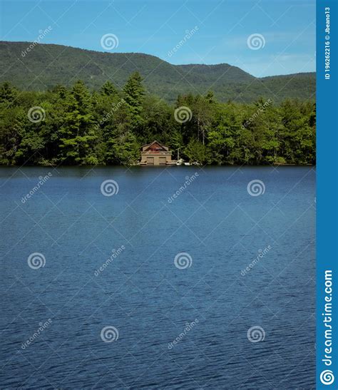 Boathouse On Lake Squam New Hampshire Stock Photo Image Of House