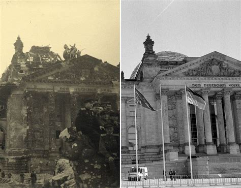 Pictured Berlin Before And After Images Mark Ve Day History News