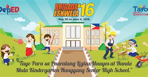 Schools Management Brigada Eskwela 2016 Logo