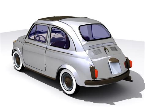Fiat 500 3d Model 3ds Max Files Free Download Modeling 49405 On Cadnav
