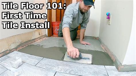 Tile Floor 101 Step By Step How To Install Tile For The First Time