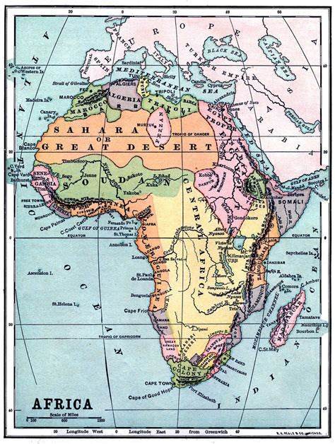 Mapa África 1880