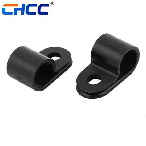 China R Type Clip Cable Fastener Wire Clamp Nylon Screw Mounting