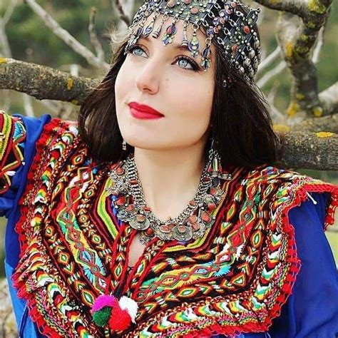 algeria kabyle woman with traditional kabyle dress and kabyles jewels fashion traditional