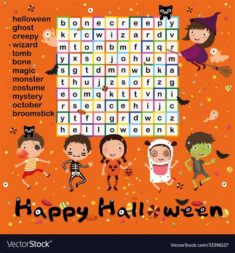 word search puzzle halloween word search printable