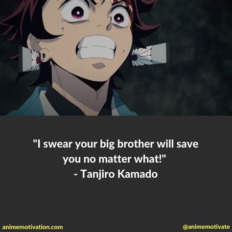Tanjiro Kamado Quotes Demon Slayer Anime Series Animeboys Animefan