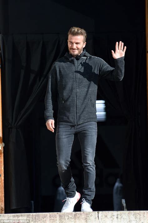 David Beckham Shows Off His Handsome Looks At Adidas Masterclass