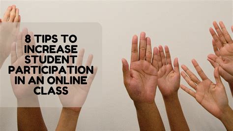 8 Tips To Increase Student Participation In An Online Class