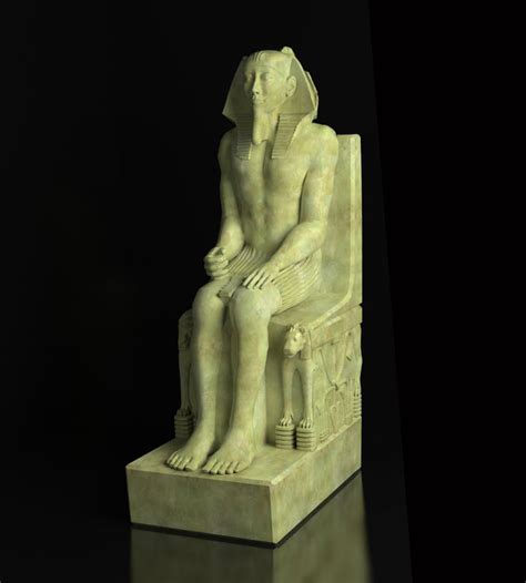 3d model statue pharaoh