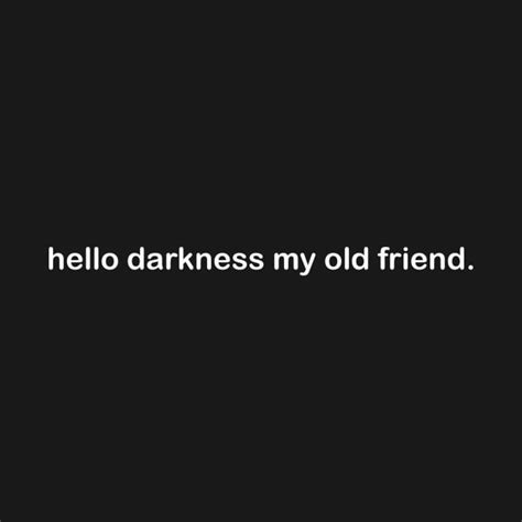 Hello Darkness My Old Friend Meme Crewneck Sweatshirt Teepublic