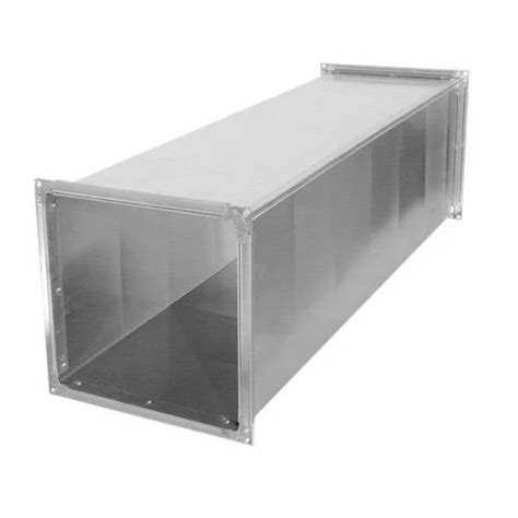 Metallic Grey Galvanized Iron Square Ac Duct Usage Office Use At Best