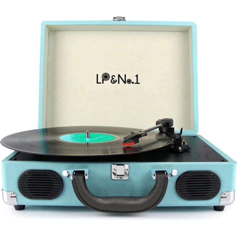 Lpandno1 Portable Suitcase Record Player With Stereo Speaker3 Speeds