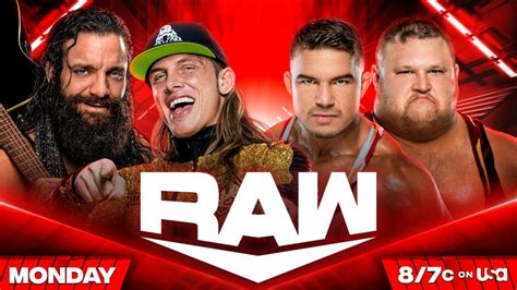 Riddle And Elias Vs Alpha Academy Added To Wwe Raw Lineup For Monday