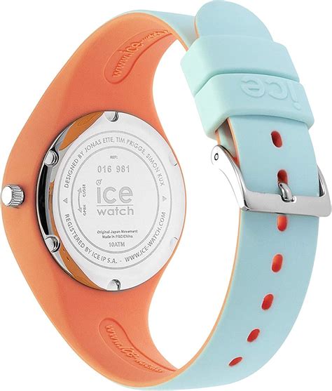 Ice Watch Ice Duo Chic Aqua Coral Womens Wristwatch With Silicon