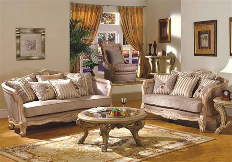 Leander Formal Living Room Set In Antique White Wash Dallas Designer