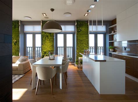 Modern house designs, small house designs and more! Modern Apartment Design: Green Walls by SVOYA ...
