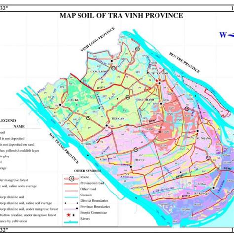 Geographical Location Of Tra Vinh Province In The Mekong Delta