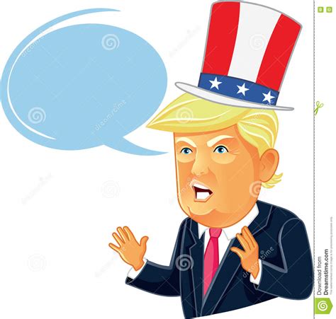 Browse hundreds of cartoons from the nation's leading editorial cartoonists on the 45th president of the united states, donald trump. August 17, 2016 Donald Trump Cartoon With Speech Bubble Editorial Stock Image - Illustration of ...