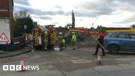 Worker Dies After Being Trapped Under Digger In Lincoln Bbc News