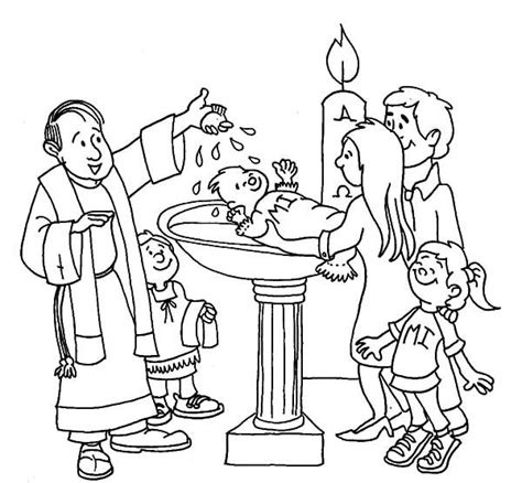 Polish your personal project or design with these baptism of jesus transparent png images, make it even more personalized and more attractive. Baptism Coloring Pages | Catholic baptism, Jesus coloring ...