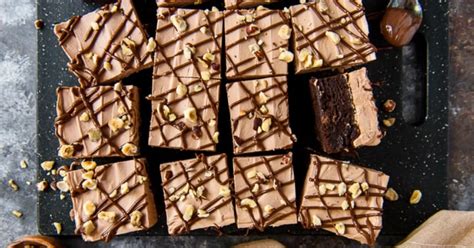 Nutella Brownies With Chocolate Hazelnut Frosting YellowBlissRoad Com