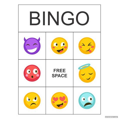 Emotions Bingo Free Printable
