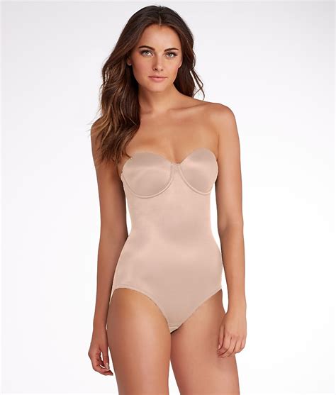 Miraclesuit Shape Away Extra Firm Control Strapless Bodysuit Shapewear Womens Ebay