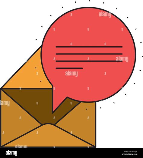 Envelope And Bubble Icon Email Message Letter Marketing And
