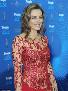 Liz Hurley Dazzles In Red Dress As She Attends The People Style Awards