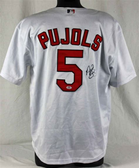 Lot Detail Albert Pujols Signed Cardinals Pro Model Jersey
