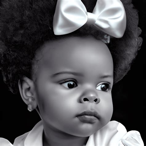 Beautiful African American Baby Girl · Creative Fabrica