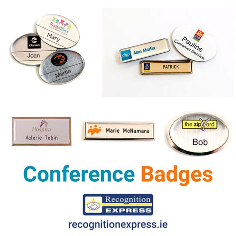 Conference Badges Executive Name Badges Recognition Express