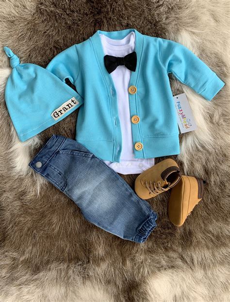 Baby Boy Spring Coming Home Outfit Newborn Take Home Spring Etsy