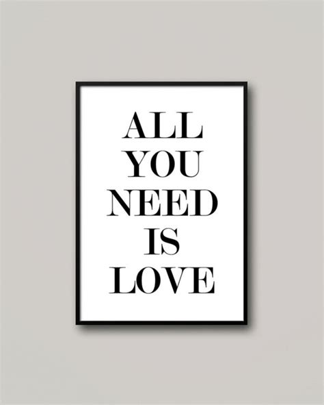 All You Need Is Love Poszter 0007 Ideashop